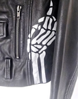 Perfecto noir 100% cuir à tags - 𝐌𝐚𝐫𝐢𝐧𝐚𝟒𝟒𝐟𝐚𝐦𝐢𝐥𝐲
