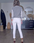 Cardigan marinière à imprimé bandana - 𝐌𝐚𝐫𝐢𝐧𝐚𝟒𝟒𝐟𝐚𝐦𝐢𝐥𝐲