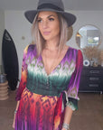 Robe soleil longue tricolore - 𝐌𝐚𝐫𝐢𝐧𝐚𝟒𝟒𝐟𝐚𝐦𝐢𝐥𝐲