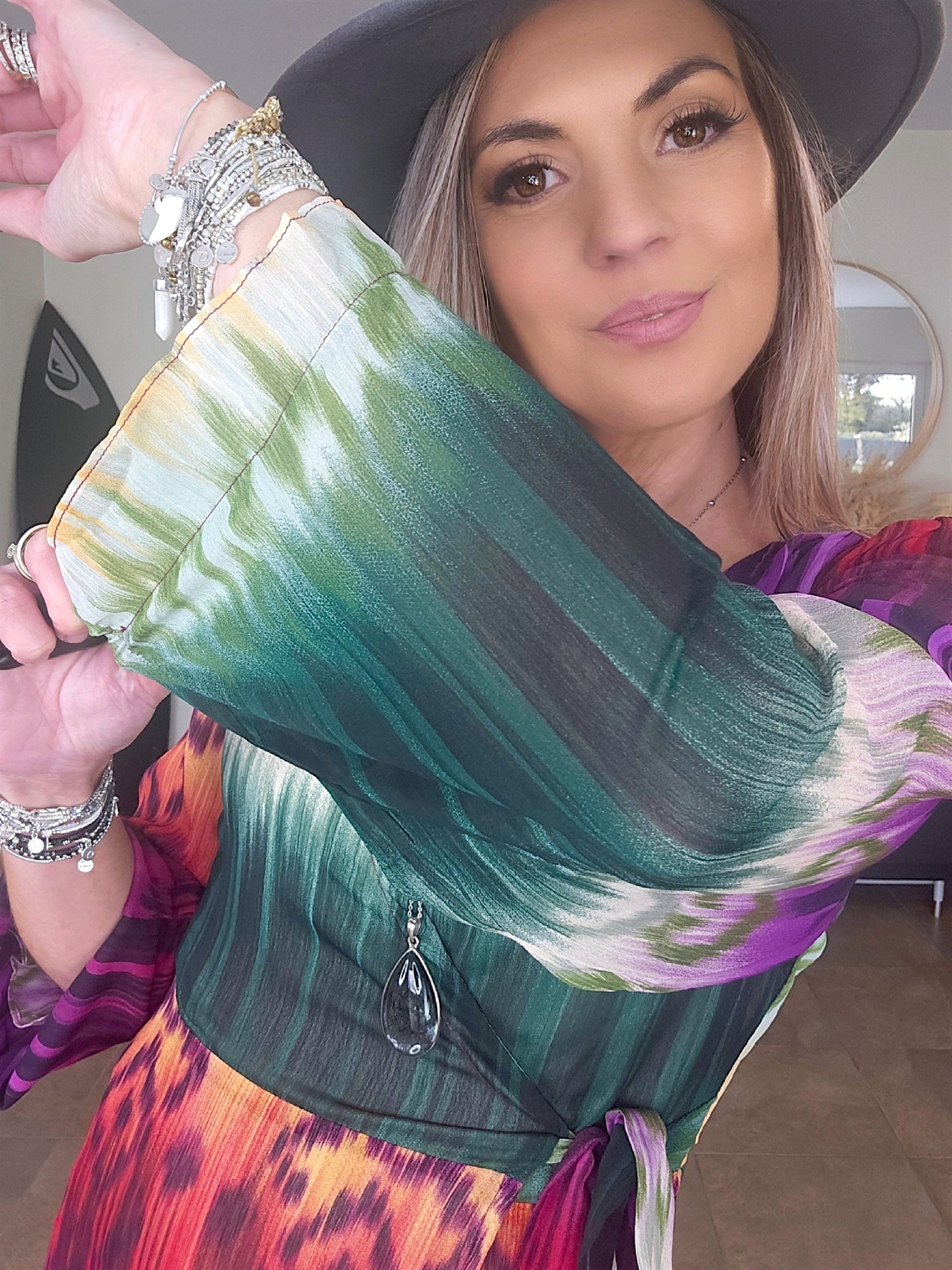 Robe soleil longue tricolore - 𝐌𝐚𝐫𝐢𝐧𝐚𝟒𝟒𝐟𝐚𝐦𝐢𝐥𝐲