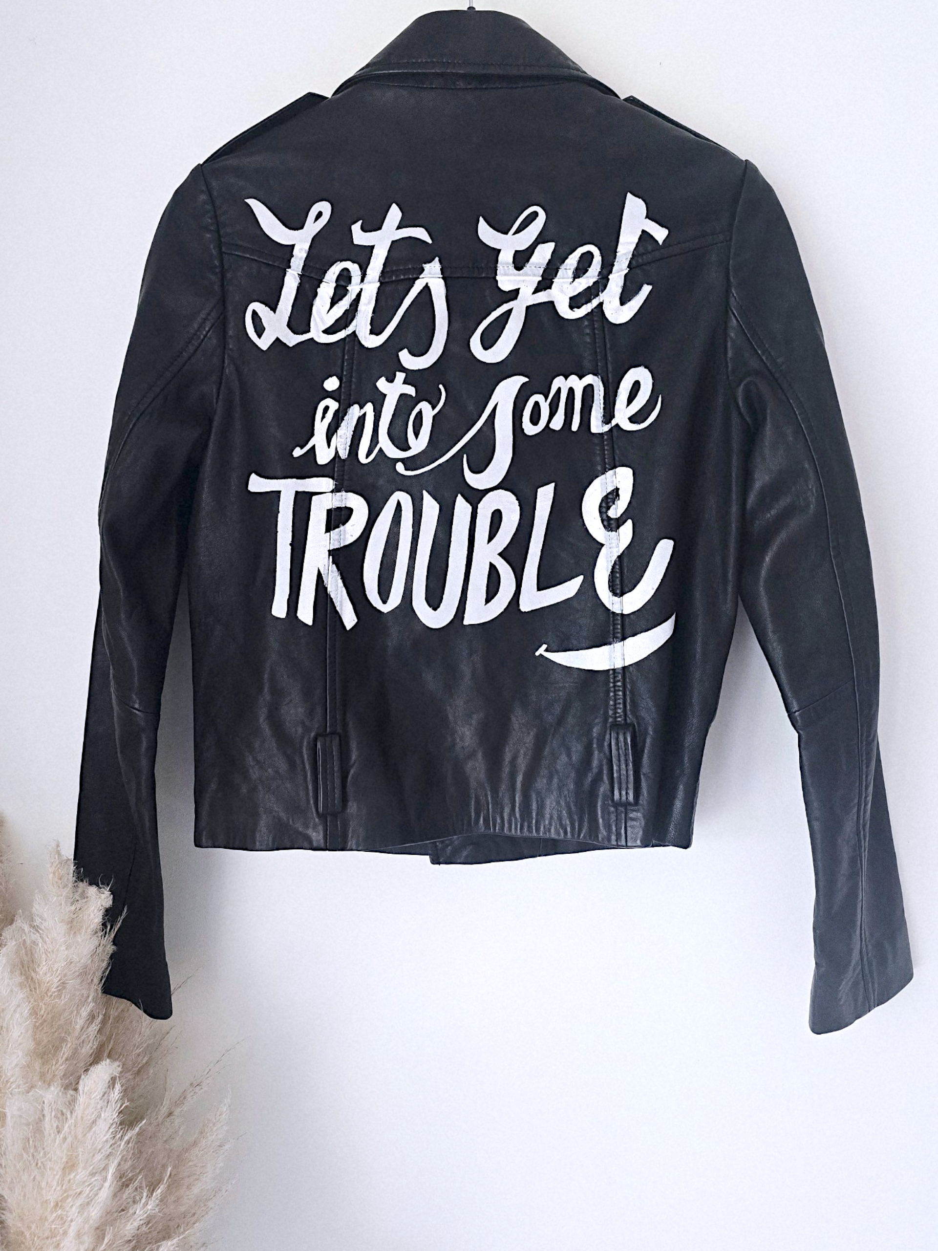 Perfecto noir 100% cuir à tags - 𝐌𝐚𝐫𝐢𝐧𝐚𝟒𝟒𝐟𝐚𝐦𝐢𝐥𝐲
