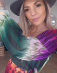 Robe soleil longue tricolore - 𝐌𝐚𝐫𝐢𝐧𝐚𝟒𝟒𝐟𝐚𝐦𝐢𝐥𝐲