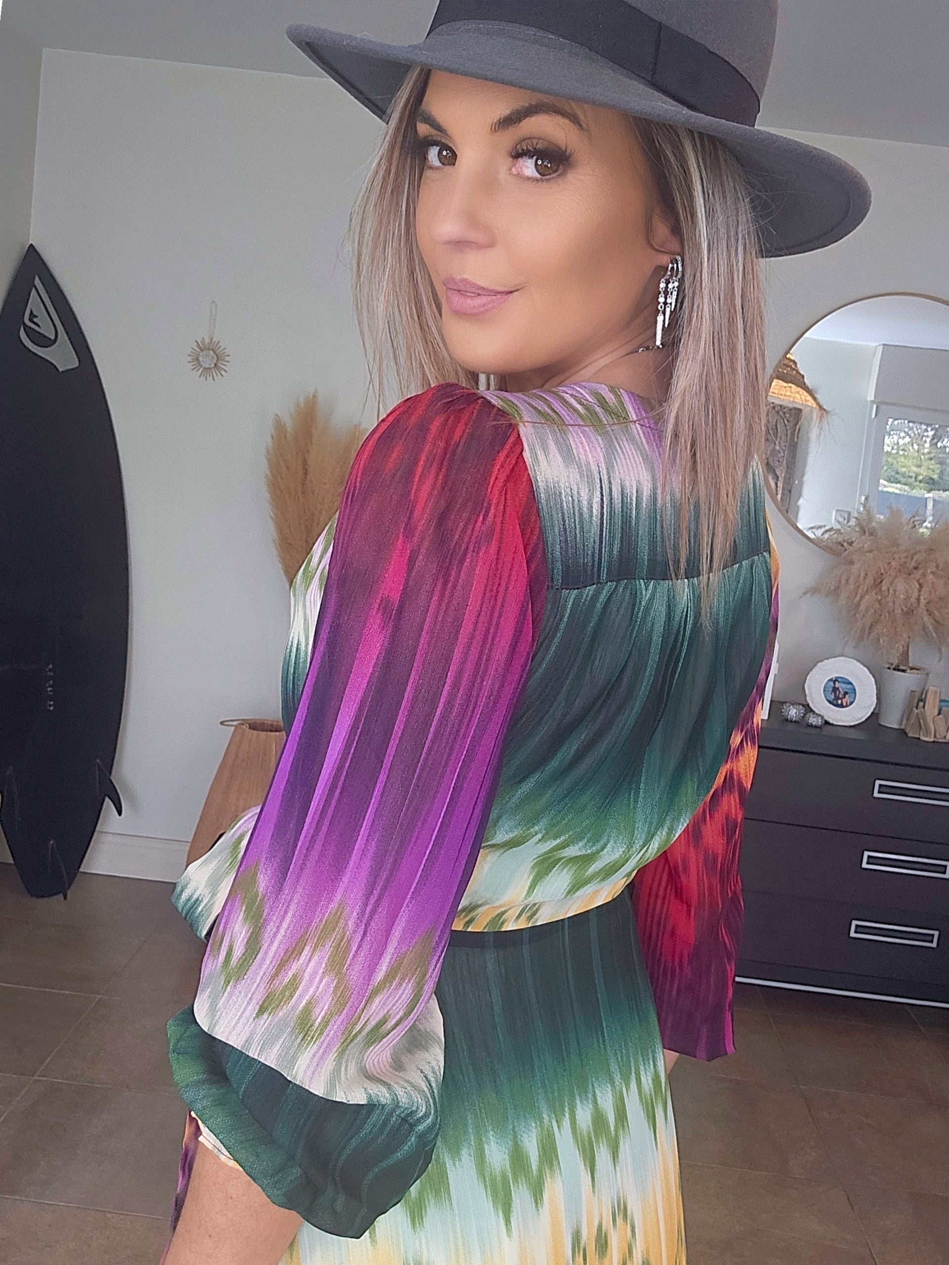 Robe soleil longue tricolore - 𝐌𝐚𝐫𝐢𝐧𝐚𝟒𝟒𝐟𝐚𝐦𝐢𝐥𝐲