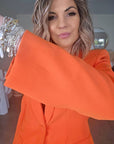 Veste chic orange - 𝐌𝐚𝐫𝐢𝐧𝐚𝟒𝟒𝐟𝐚𝐦𝐢𝐥𝐲