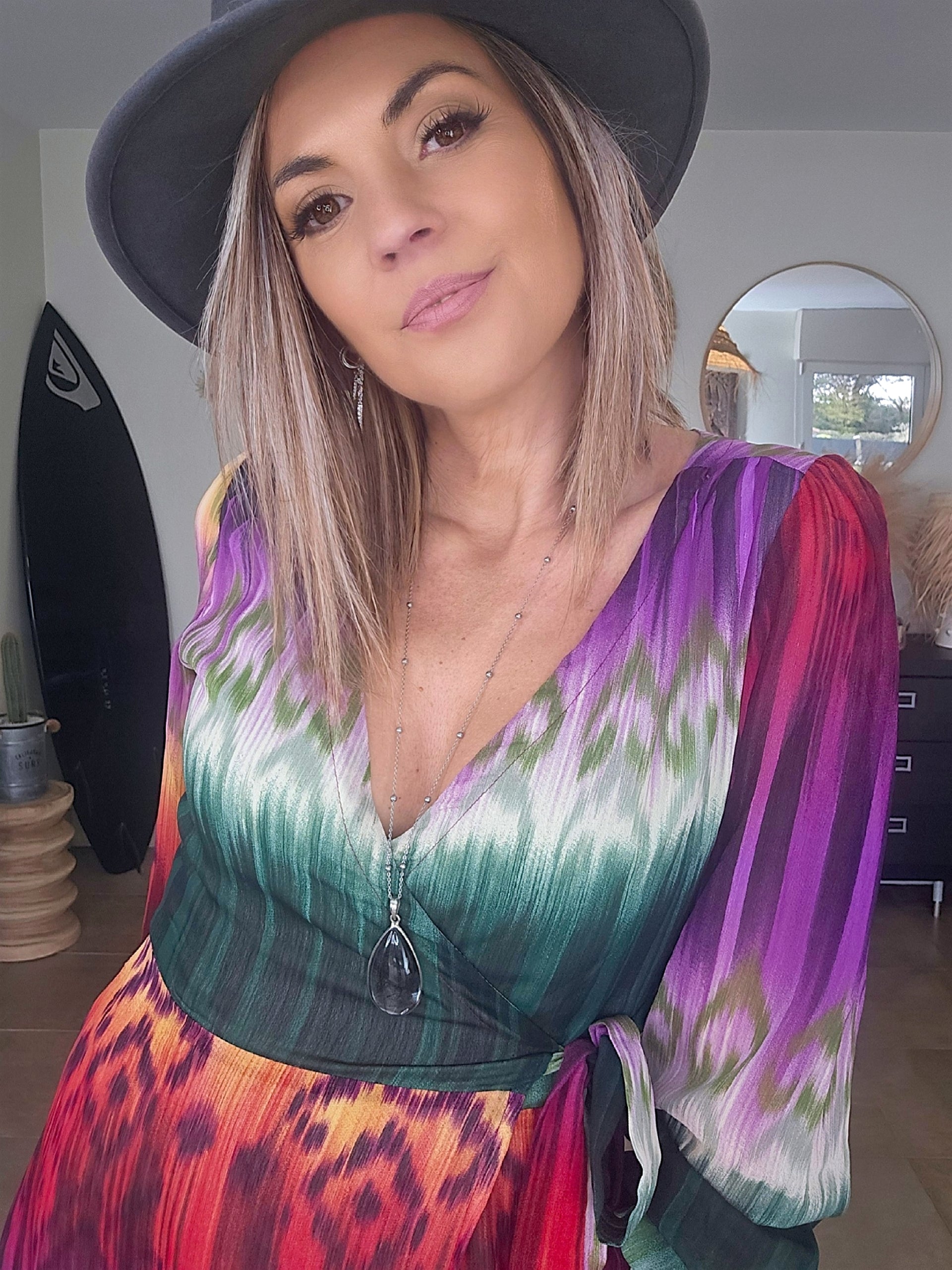 Robe soleil longue tricolore - 𝐌𝐚𝐫𝐢𝐧𝐚𝟒𝟒𝐟𝐚𝐦𝐢𝐥𝐲