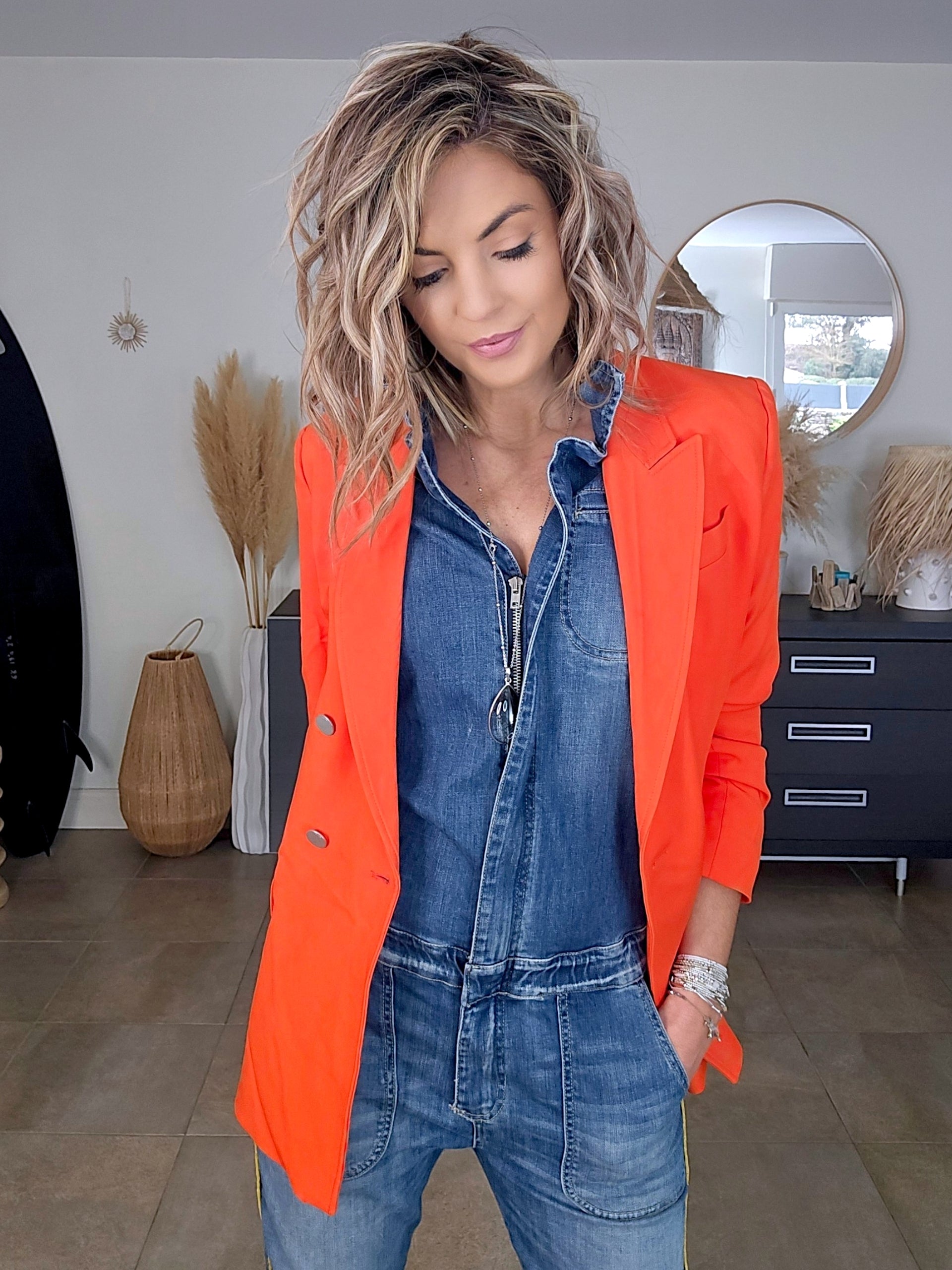 Combinaison en jean bleu délavé - 𝐌𝐚𝐫𝐢𝐧𝐚𝟒𝟒𝐟𝐚𝐦𝐢𝐥𝐲