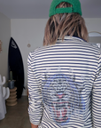 Veste marinière à tigre à sequins - 𝐌𝐚𝐫𝐢𝐧𝐚𝟒𝟒𝐟𝐚𝐦𝐢𝐥𝐲