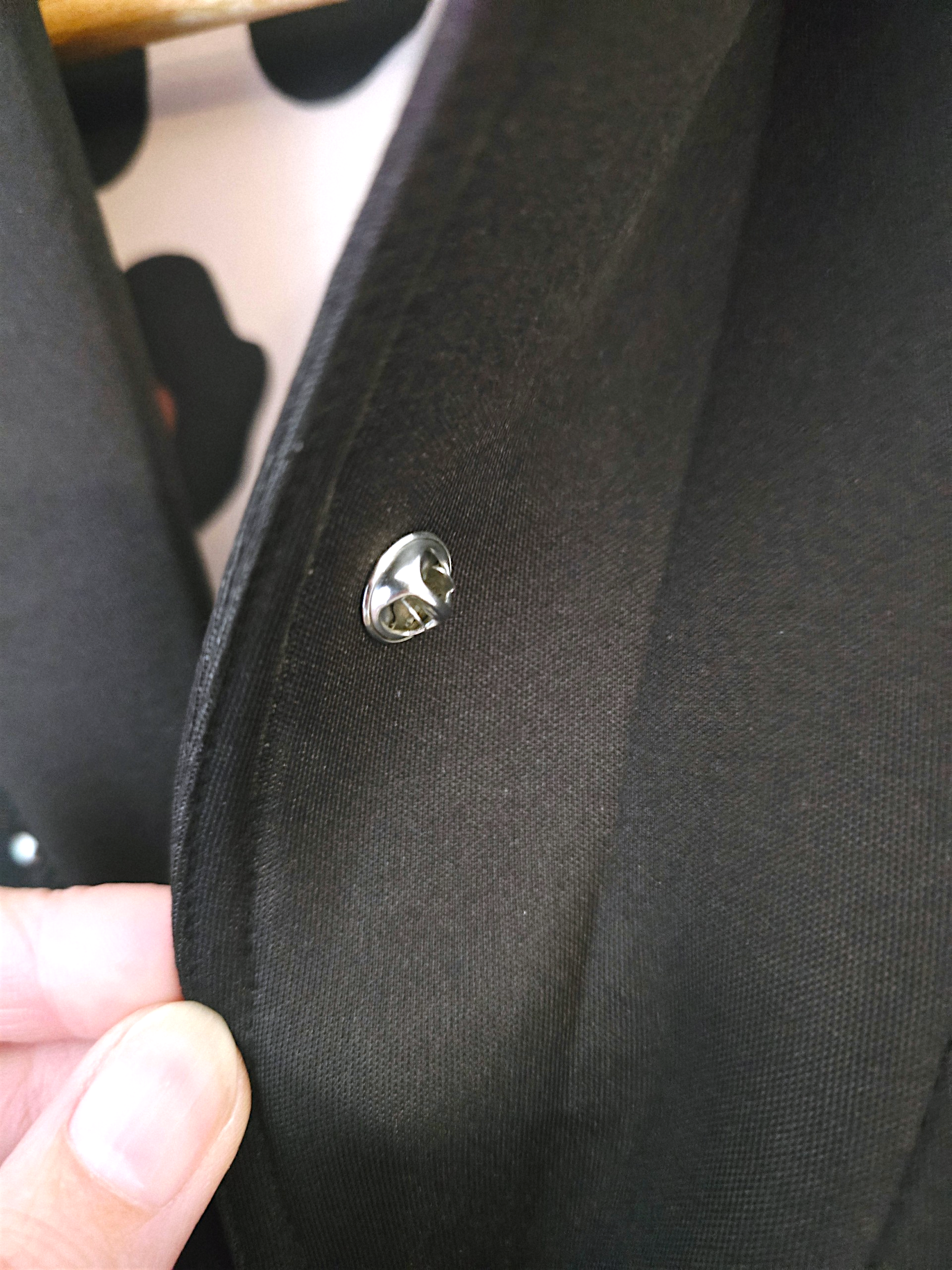 Manteau noir à clous mi-saison - 𝐌𝐚𝐫𝐢𝐧𝐚𝟒𝟒𝐟𝐚𝐦𝐢𝐥𝐲