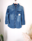 Chemise en jean headshot - 𝐌𝐚𝐫𝐢𝐧𝐚𝟒𝟒𝐟𝐚𝐦𝐢𝐥𝐲