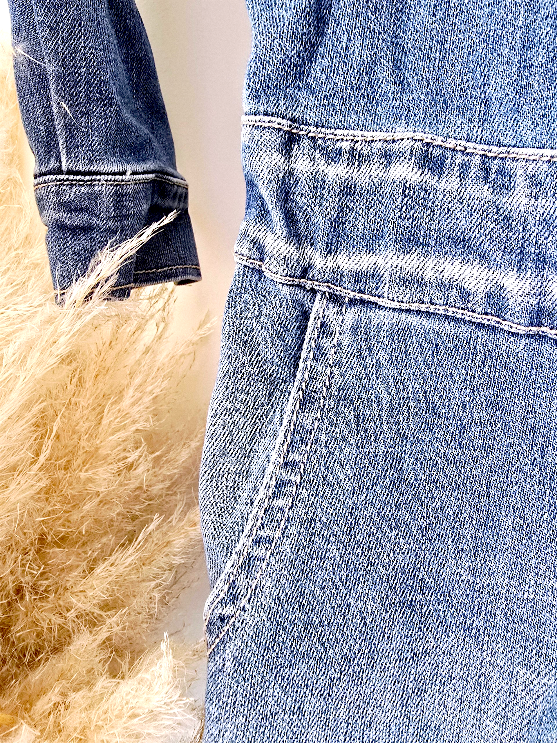 Combinaison en jean bleu délavé - 𝐌𝐚𝐫𝐢𝐧𝐚𝟒𝟒𝐟𝐚𝐦𝐢𝐥𝐲