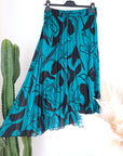 Jupe longue verte/bleue à imprimé - 𝐌𝐚𝐫𝐢𝐧𝐚𝟒𝟒𝐟𝐚𝐦𝐢𝐥𝐲
