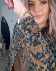 Veste cintrée à imprimé camouflage - 𝐌𝐚𝐫𝐢𝐧𝐚𝟒𝟒𝐟𝐚𝐦𝐢𝐥𝐲