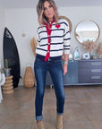 Cardigan amour marinière - 𝐌𝐚𝐫𝐢𝐧𝐚𝟒𝟒𝐟𝐚𝐦𝐢𝐥𝐲
