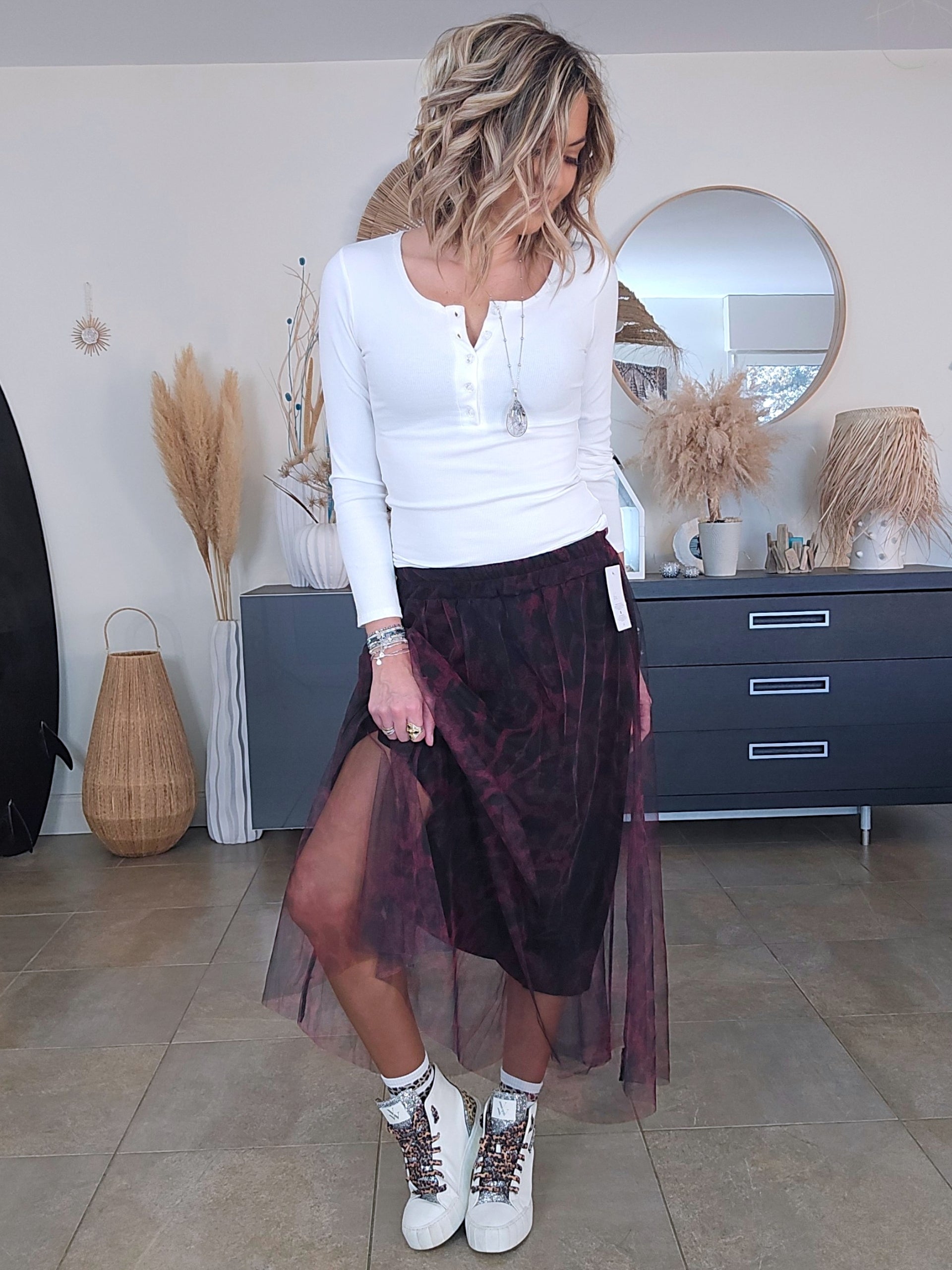 Jupe aubergine imprimé léopard - 𝐌𝐚𝐫𝐢𝐧𝐚𝟒𝟒𝐟𝐚𝐦𝐢𝐥𝐲