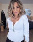 T-shirt côtelé blanc - 𝐌𝐚𝐫𝐢𝐧𝐚𝟒𝟒𝐟𝐚𝐦𝐢𝐥𝐲