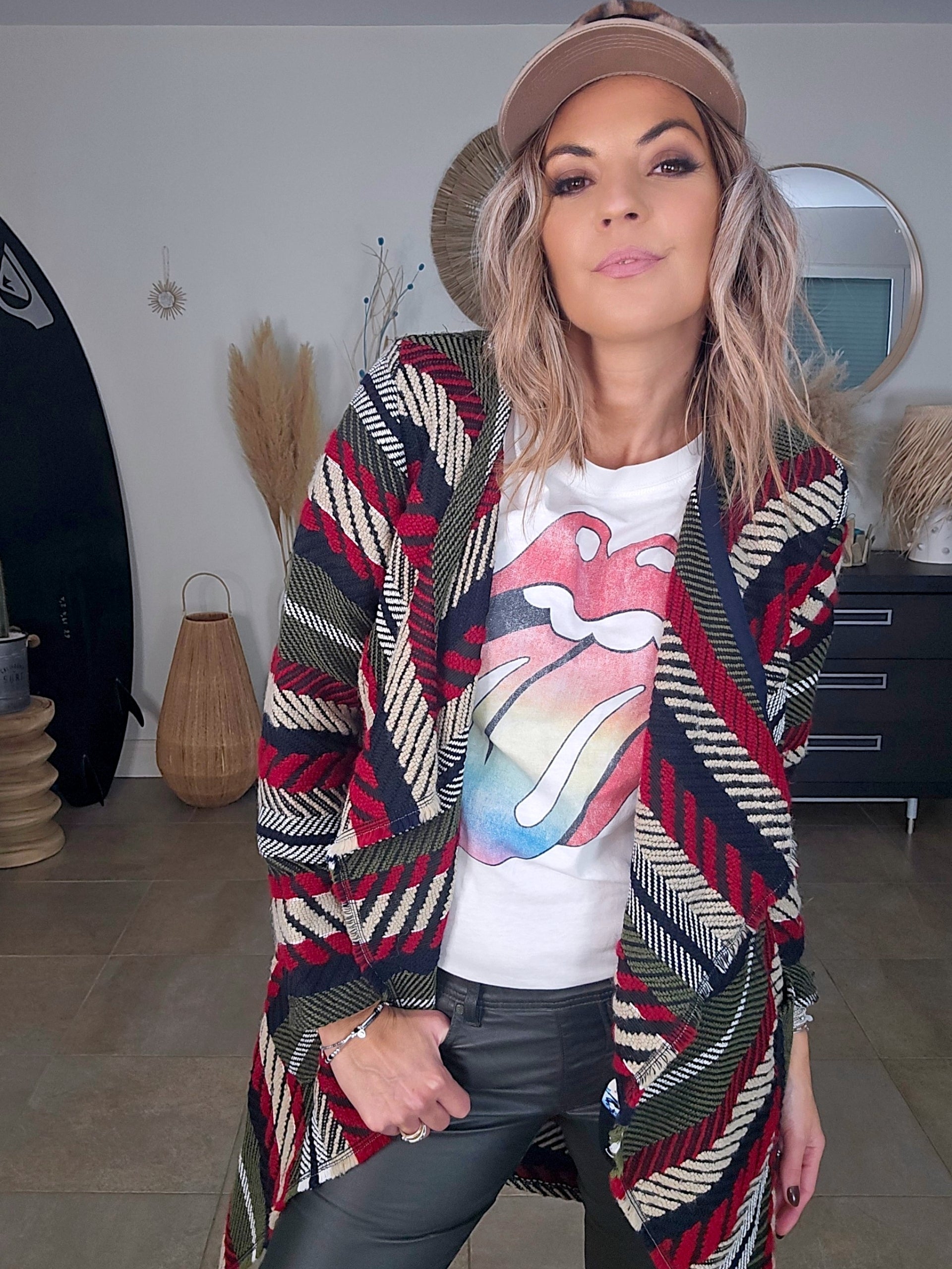 Veste gilet ethnique vert kaki - 𝐌𝐚𝐫𝐢𝐧𝐚𝟒𝟒𝐟𝐚𝐦𝐢𝐥𝐲