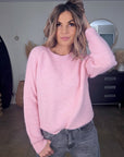 Pull rose à maille chaude - 𝐌𝐚𝐫𝐢𝐧𝐚𝟒𝟒𝐟𝐚𝐦𝐢𝐥𝐲