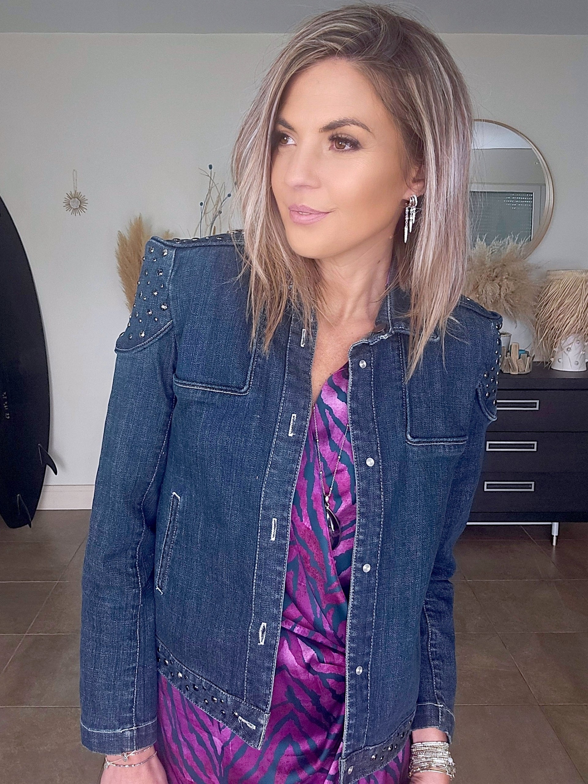 Veste originale en jean bleu brut - 𝐌𝐚𝐫𝐢𝐧𝐚𝟒𝟒𝐟𝐚𝐦𝐢𝐥𝐲
