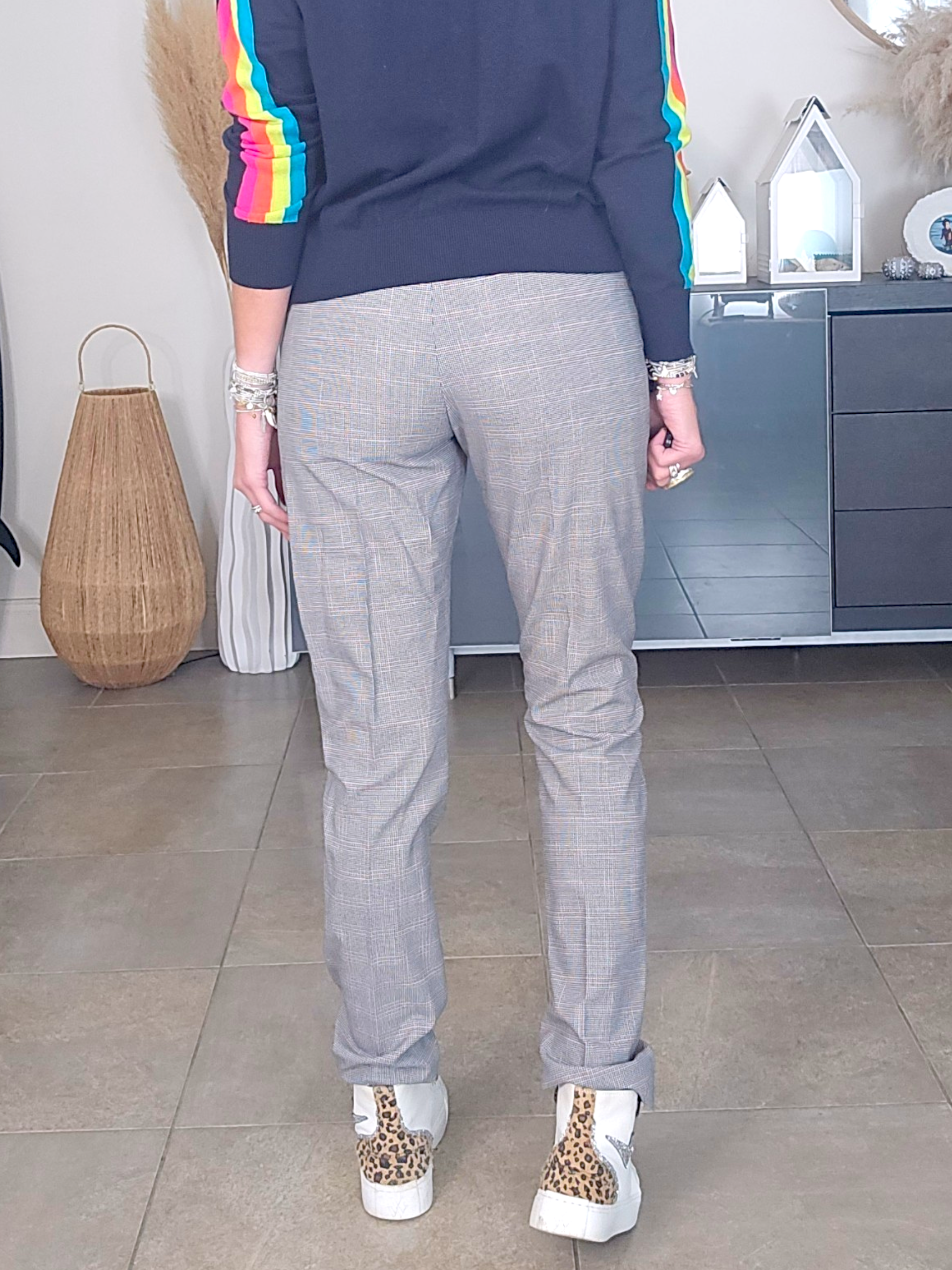 Pantalon chic à carreaux - 𝐌𝐚𝐫𝐢𝐧𝐚𝟒𝟒𝐟𝐚𝐦𝐢𝐥𝐲