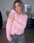 Pull rose à maille chaude - 𝐌𝐚𝐫𝐢𝐧𝐚𝟒𝟒𝐟𝐚𝐦𝐢𝐥𝐲