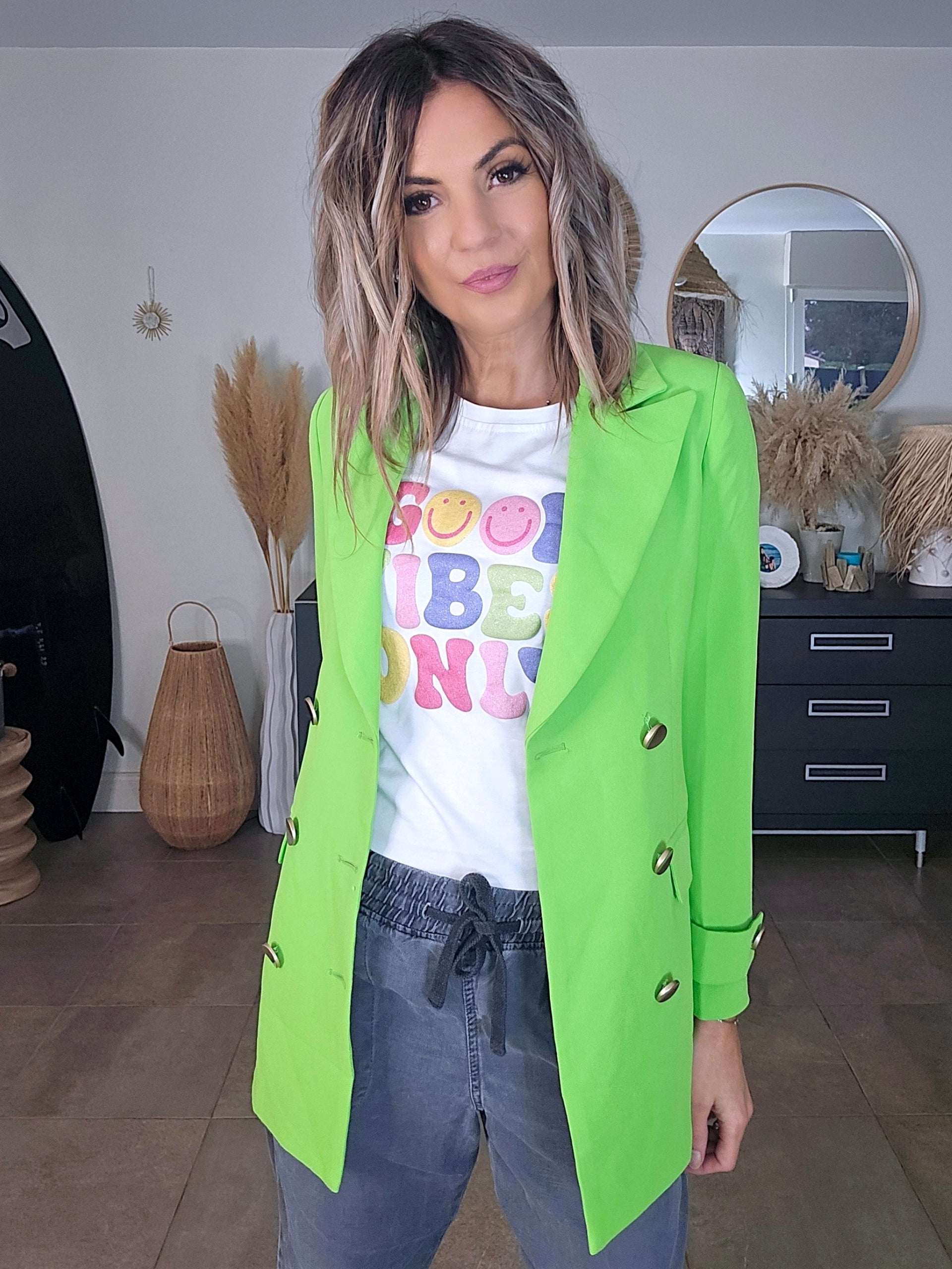 Blazer vert fluo - 𝐌𝐚𝐫𝐢𝐧𝐚𝟒𝟒𝐟𝐚𝐦𝐢𝐥𝐲