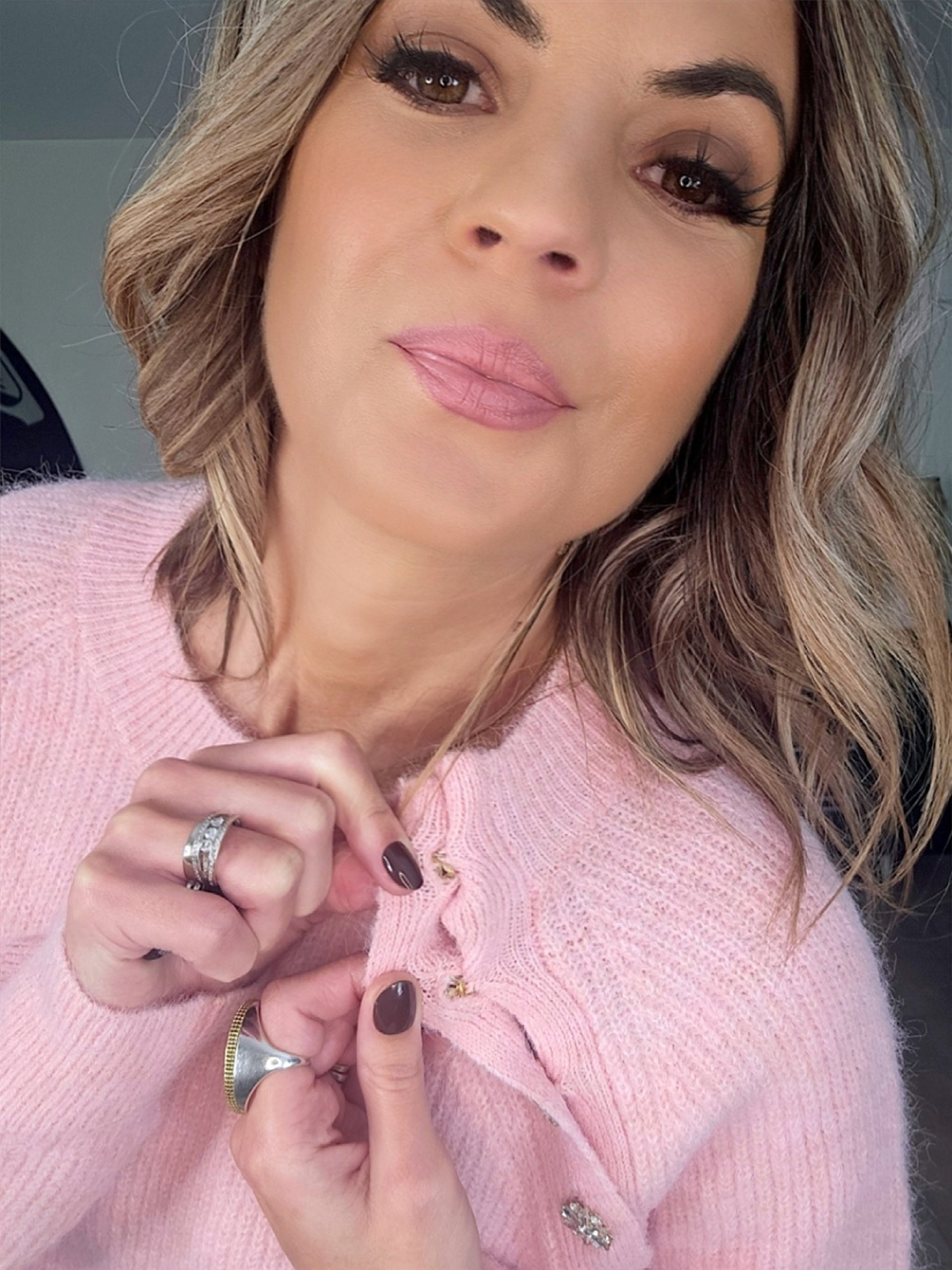 Pull rose à maille chaude - 𝐌𝐚𝐫𝐢𝐧𝐚𝟒𝟒𝐟𝐚𝐦𝐢𝐥𝐲