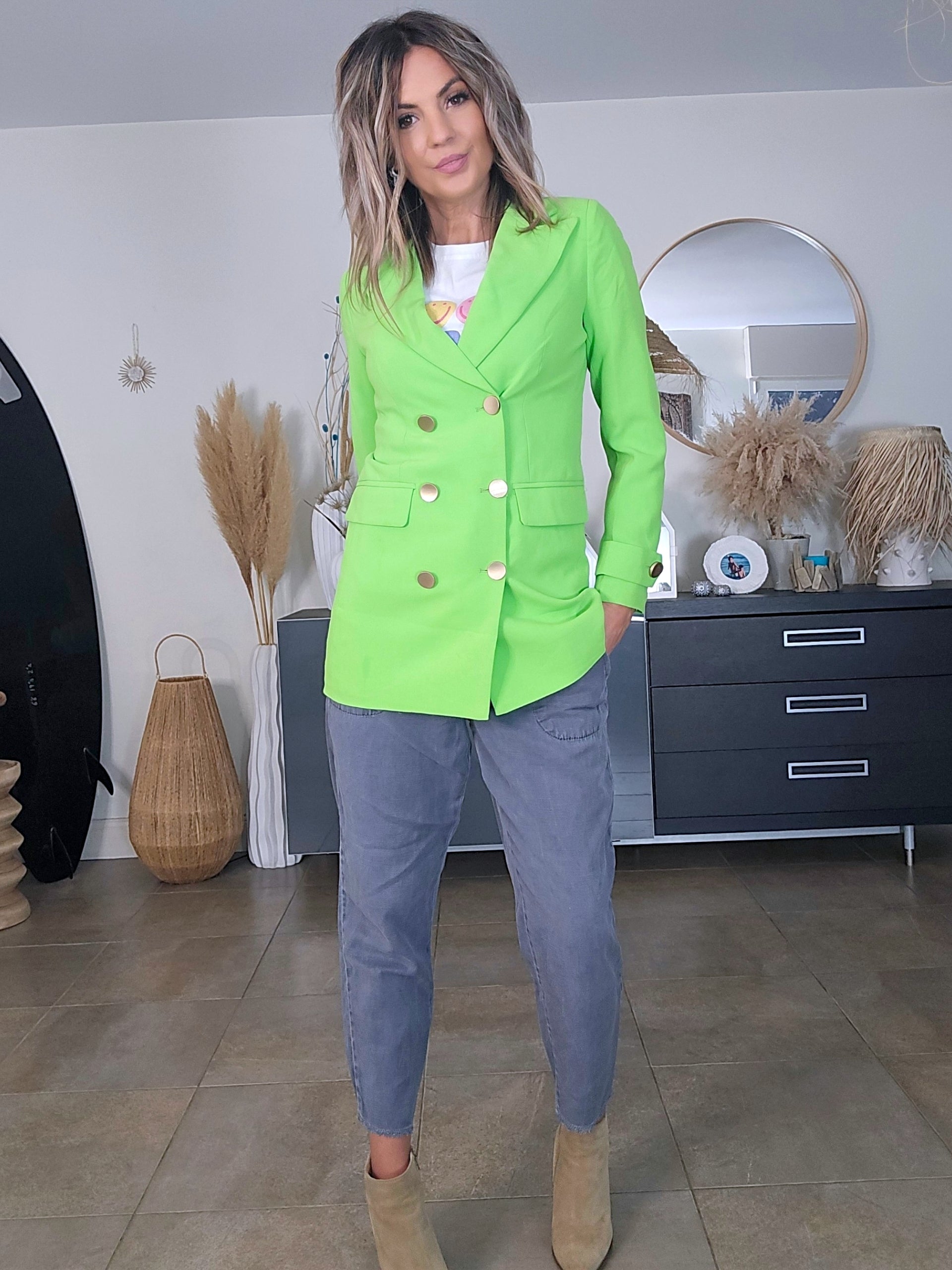 Blazer vert fluo - 𝐌𝐚𝐫𝐢𝐧𝐚𝟒𝟒𝐟𝐚𝐦𝐢𝐥𝐲