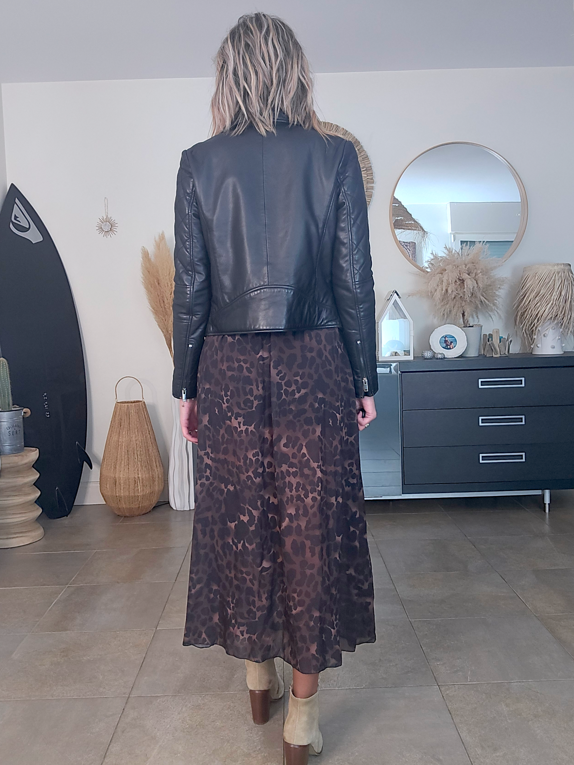 Perfecto noir matelassé 100% cuir - 𝐌𝐚𝐫𝐢𝐧𝐚𝟒𝟒𝐟𝐚𝐦𝐢𝐥𝐲