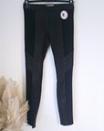 Legging noir bi-matière avec cuir - 𝐌𝐚𝐫𝐢𝐧𝐚𝟒𝟒𝐟𝐚𝐦𝐢𝐥𝐲