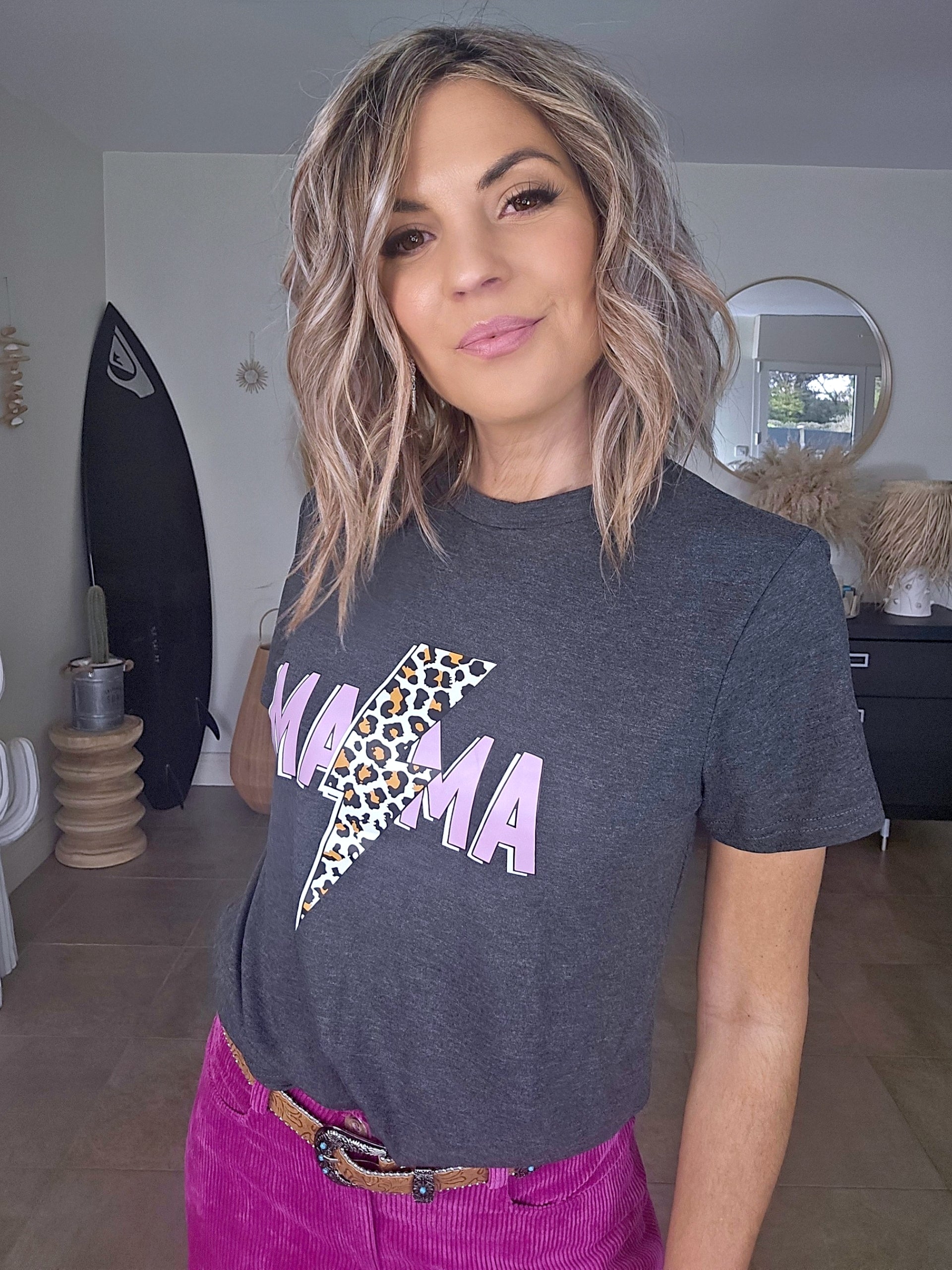 T-shirt gris anthracite éclair - 𝐌𝐚𝐫𝐢𝐧𝐚𝟒𝟒𝐟𝐚𝐦𝐢𝐥𝐲