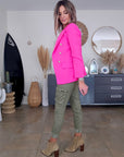 Veste cintrée rose fluo - 𝐌𝐚𝐫𝐢𝐧𝐚𝟒𝟒𝐟𝐚𝐦𝐢𝐥𝐲