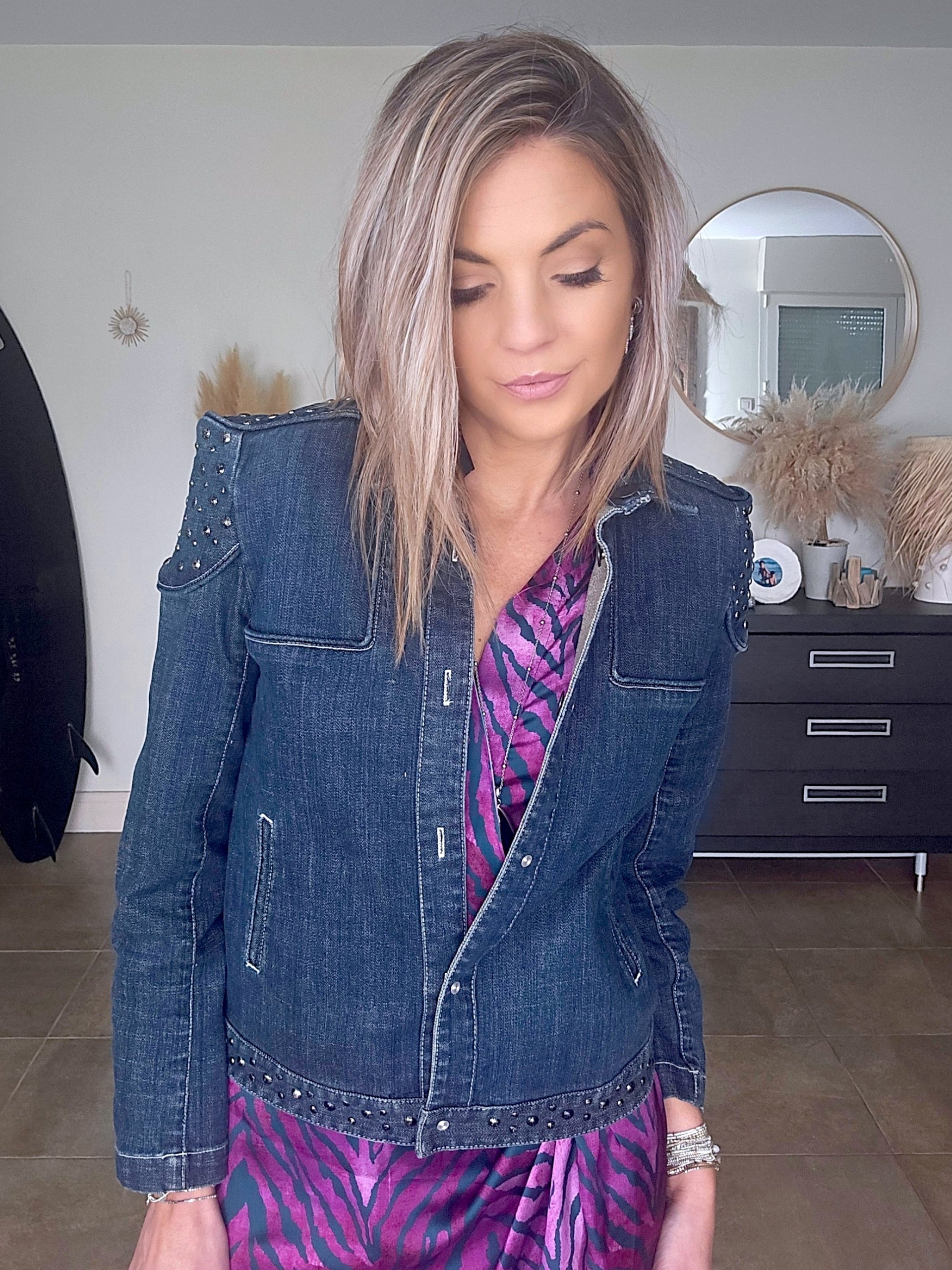Veste originale en jean bleu brut - 𝐌𝐚𝐫𝐢𝐧𝐚𝟒𝟒𝐟𝐚𝐦𝐢𝐥𝐲