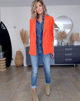 Blazer orange - 𝐌𝐚𝐫𝐢𝐧𝐚𝟒𝟒𝐟𝐚𝐦𝐢𝐥𝐲