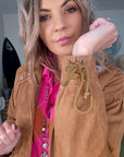 Blouson 100% cuir daim tabac - 𝐌𝐚𝐫𝐢𝐧𝐚𝟒𝟒𝐟𝐚𝐦𝐢𝐥𝐲