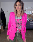 Veste cintrée rose fluo - 𝐌𝐚𝐫𝐢𝐧𝐚𝟒𝟒𝐟𝐚𝐦𝐢𝐥𝐲
