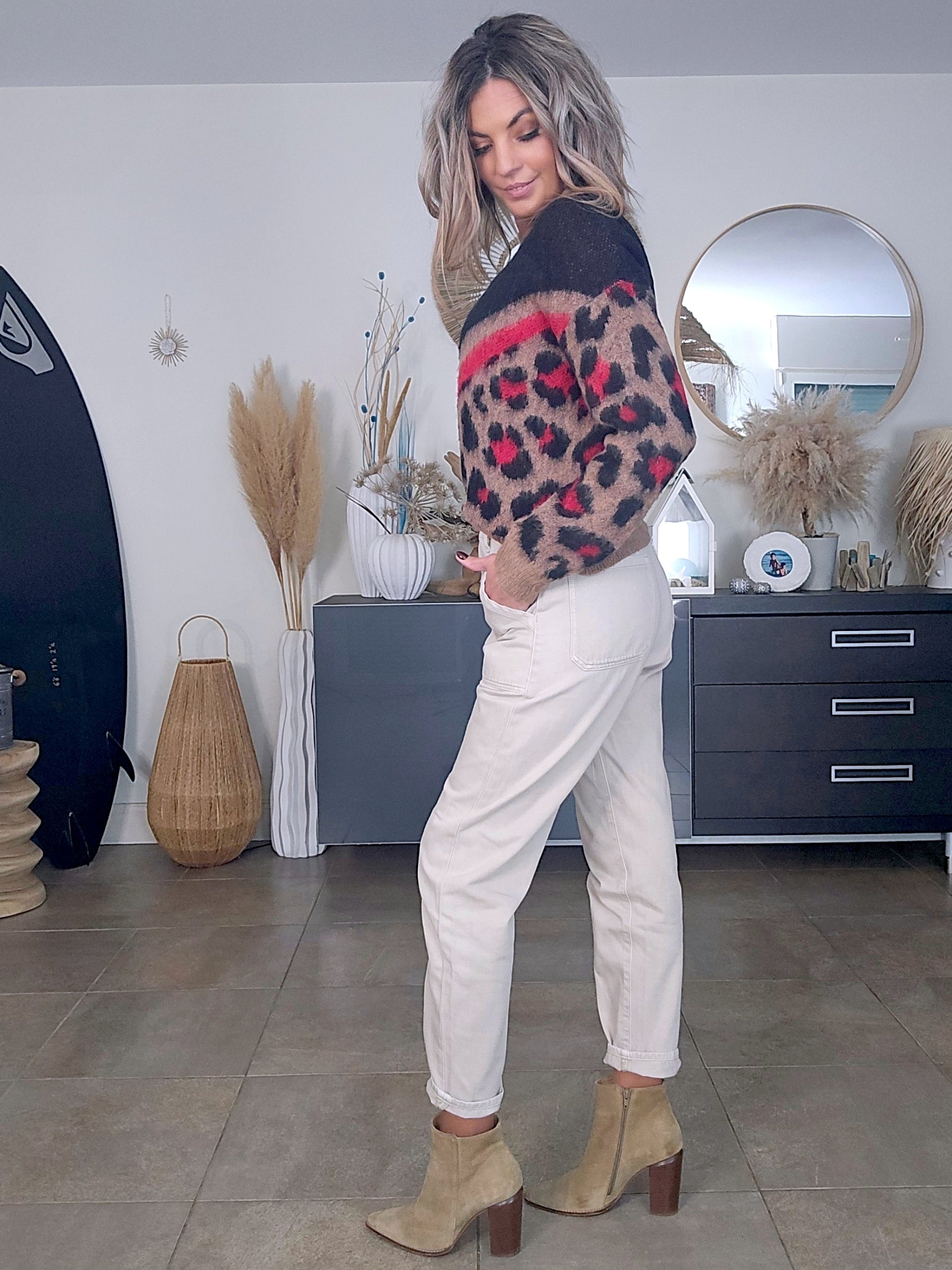 Pull vintage à maille chaude et douce - 𝐌𝐚𝐫𝐢𝐧𝐚𝟒𝟒𝐟𝐚𝐦𝐢𝐥𝐲