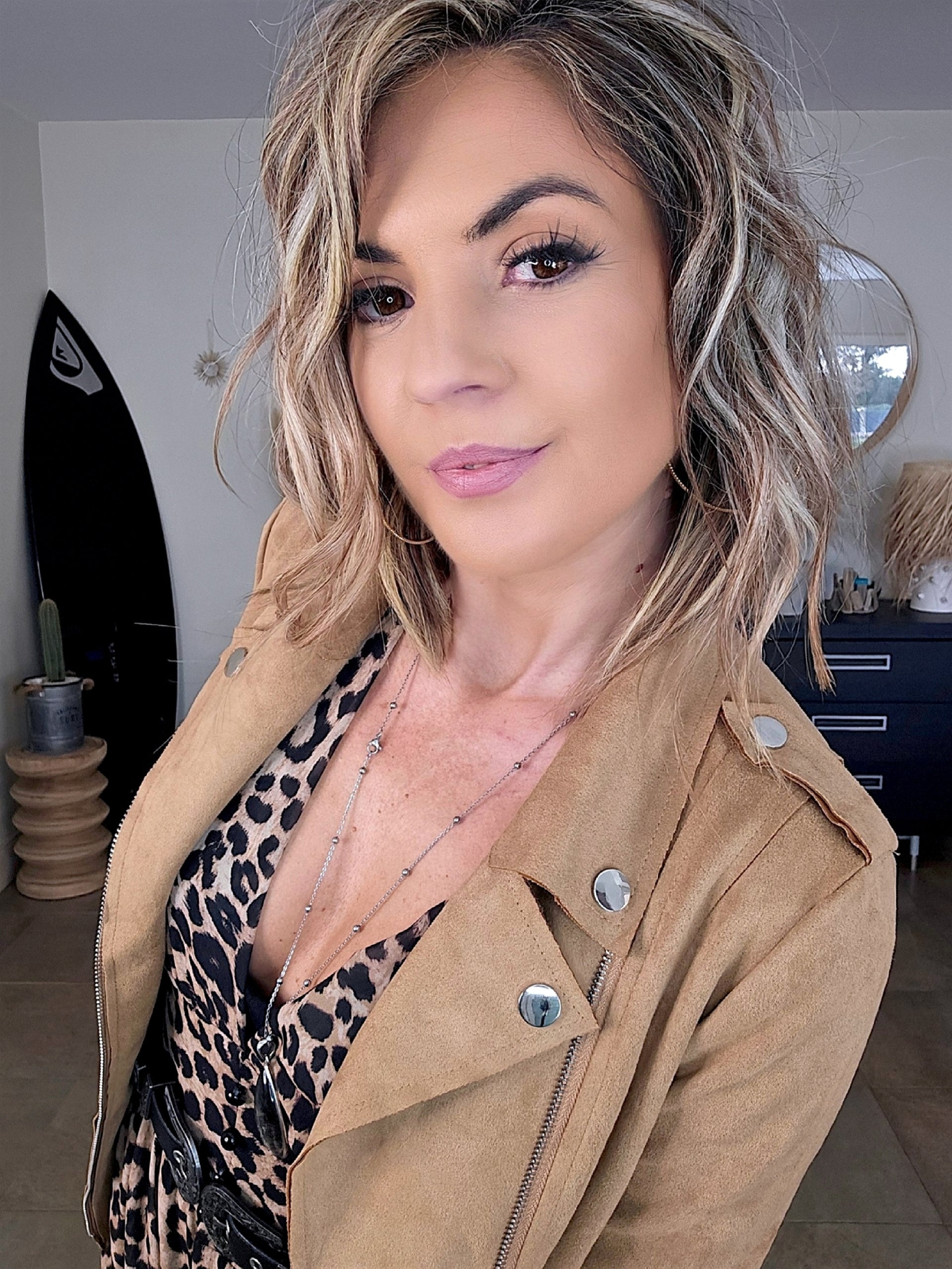 Perfecto suédine tabac - 𝐌𝐚𝐫𝐢𝐧𝐚𝟒𝟒𝐟𝐚𝐦𝐢𝐥𝐲