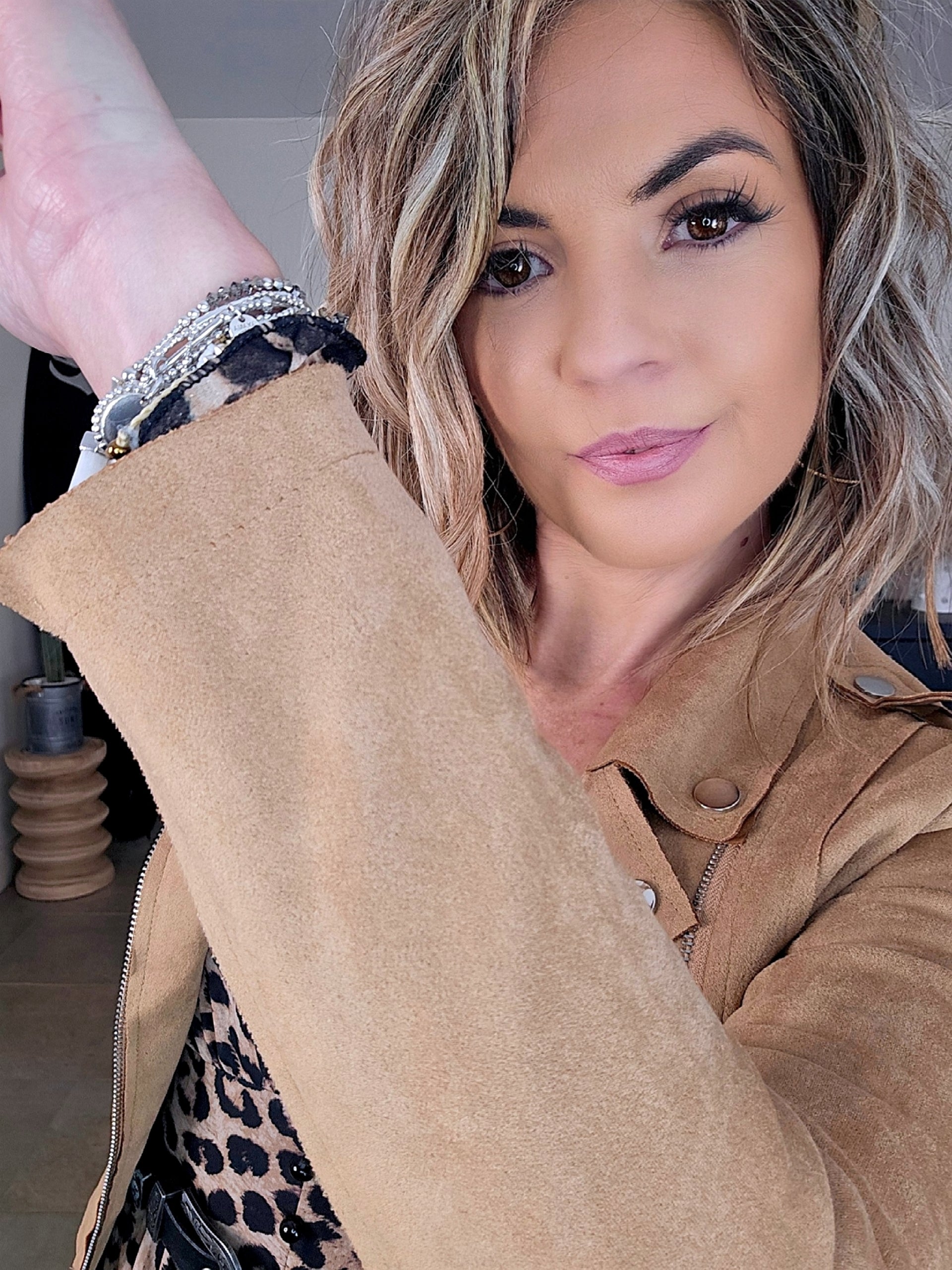 Perfecto suédine tabac - 𝐌𝐚𝐫𝐢𝐧𝐚𝟒𝟒𝐟𝐚𝐦𝐢𝐥𝐲