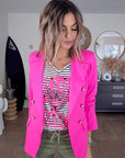 Veste cintrée rose fluo - 𝐌𝐚𝐫𝐢𝐧𝐚𝟒𝟒𝐟𝐚𝐦𝐢𝐥𝐲