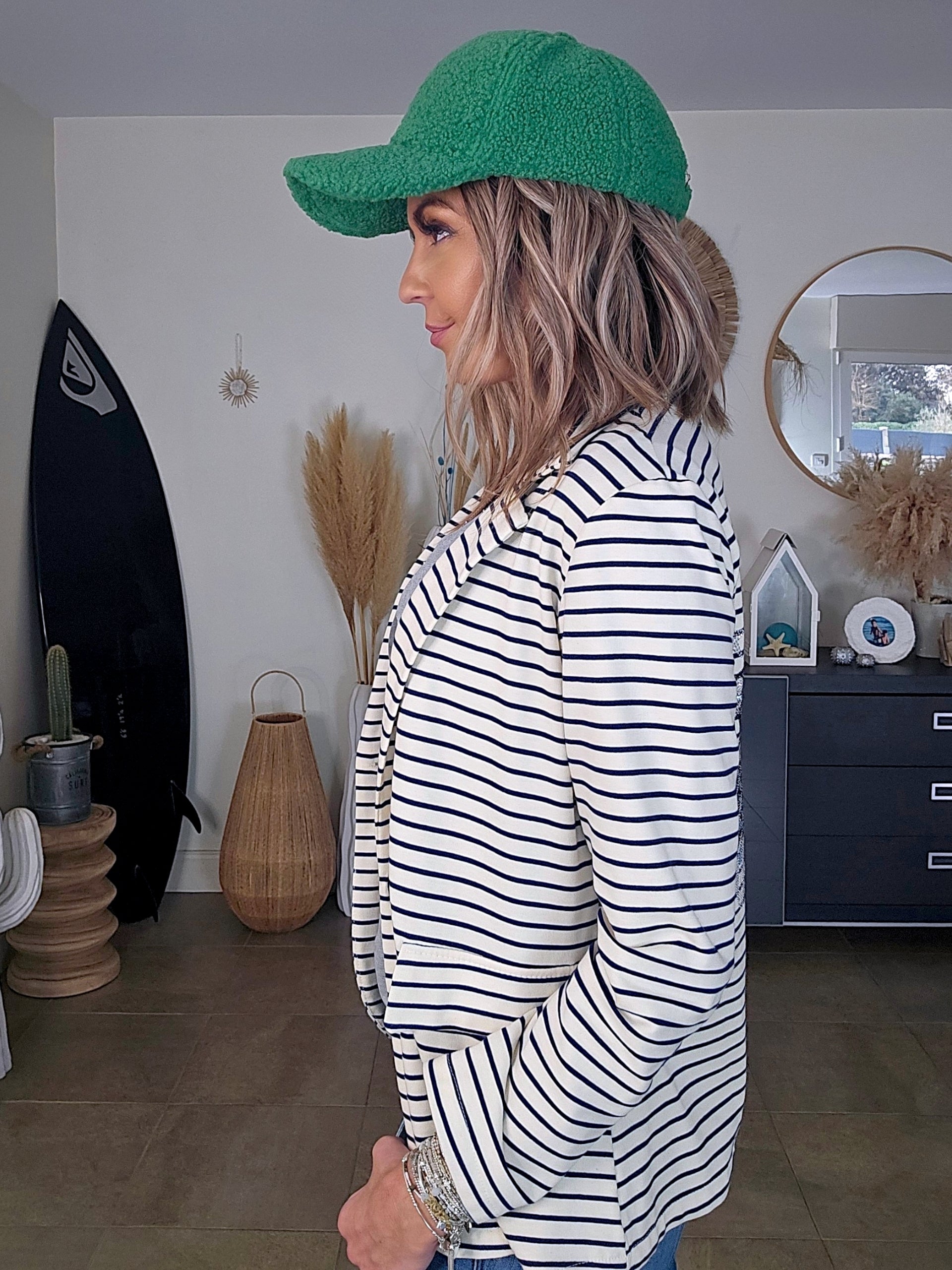 Veste marinière à tigre à sequins - 𝐌𝐚𝐫𝐢𝐧𝐚𝟒𝟒𝐟𝐚𝐦𝐢𝐥𝐲