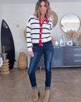 Cardigan amour marinière - 𝐌𝐚𝐫𝐢𝐧𝐚𝟒𝟒𝐟𝐚𝐦𝐢𝐥𝐲