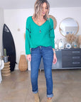 Pull vert à maille douce et chaude - 𝐌𝐚𝐫𝐢𝐧𝐚𝟒𝟒𝐟𝐚𝐦𝐢𝐥𝐲