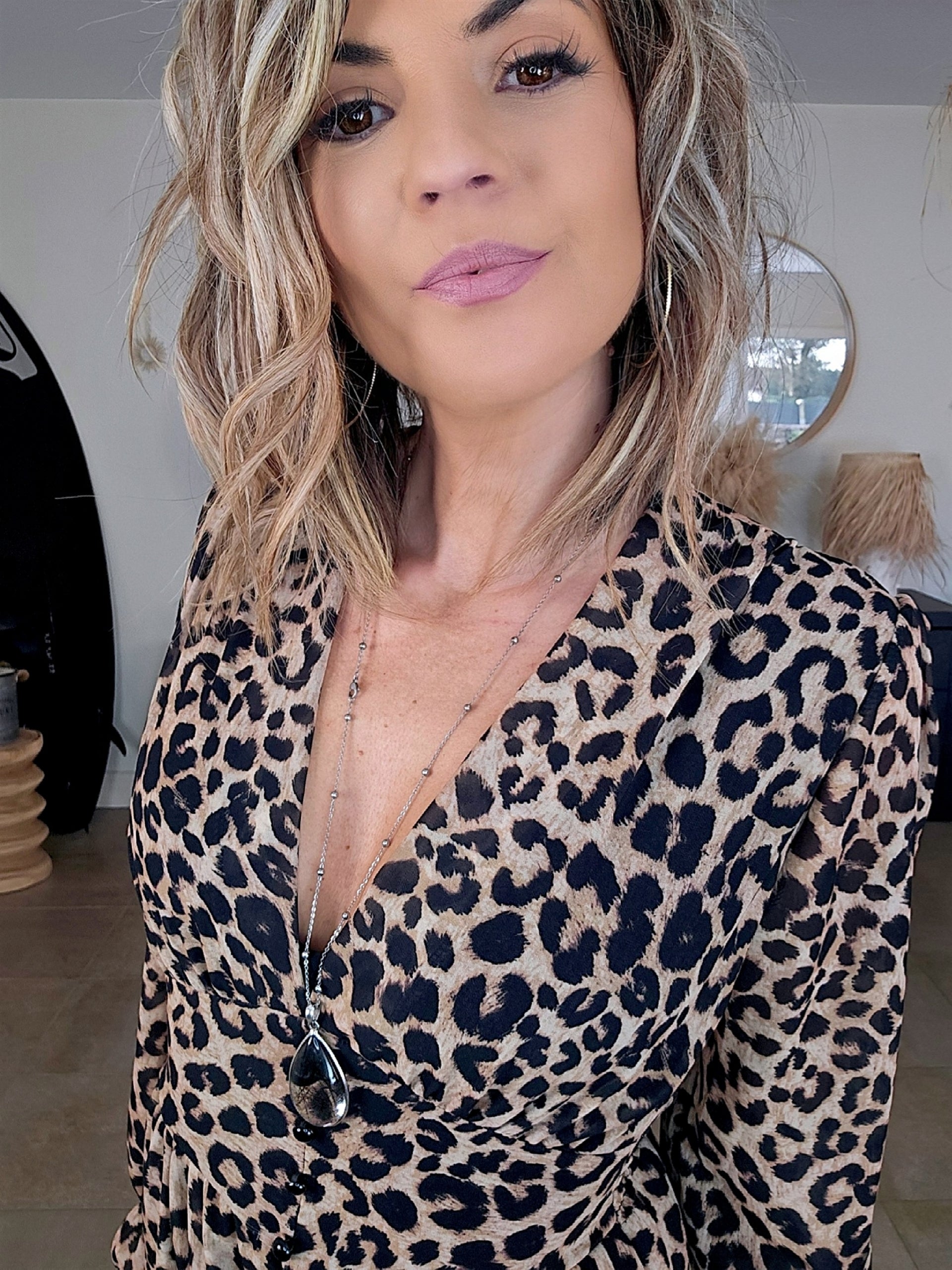 Robe 7/8è  imprimé léopard - 𝐌𝐚𝐫𝐢𝐧𝐚𝟒𝟒𝐟𝐚𝐦𝐢𝐥𝐲