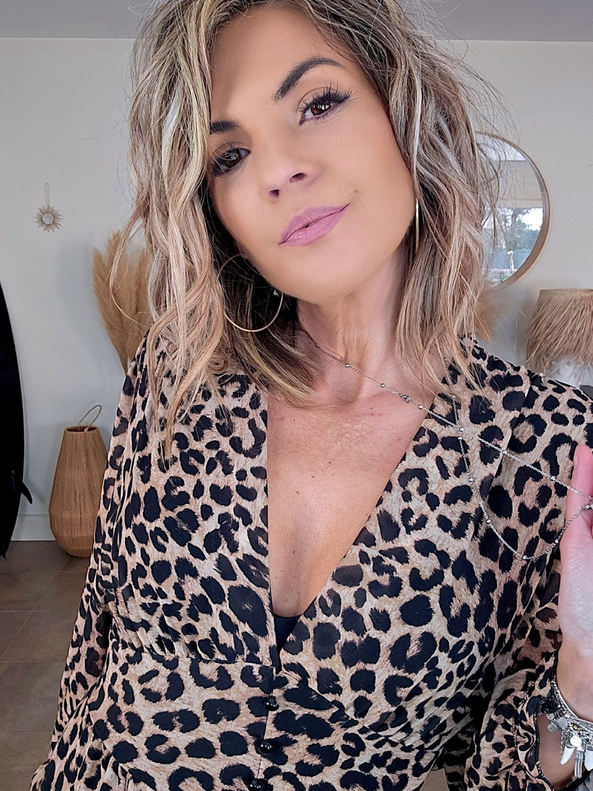 Robe 7/8è  imprimé léopard - 𝐌𝐚𝐫𝐢𝐧𝐚𝟒𝟒𝐟𝐚𝐦𝐢𝐥𝐲