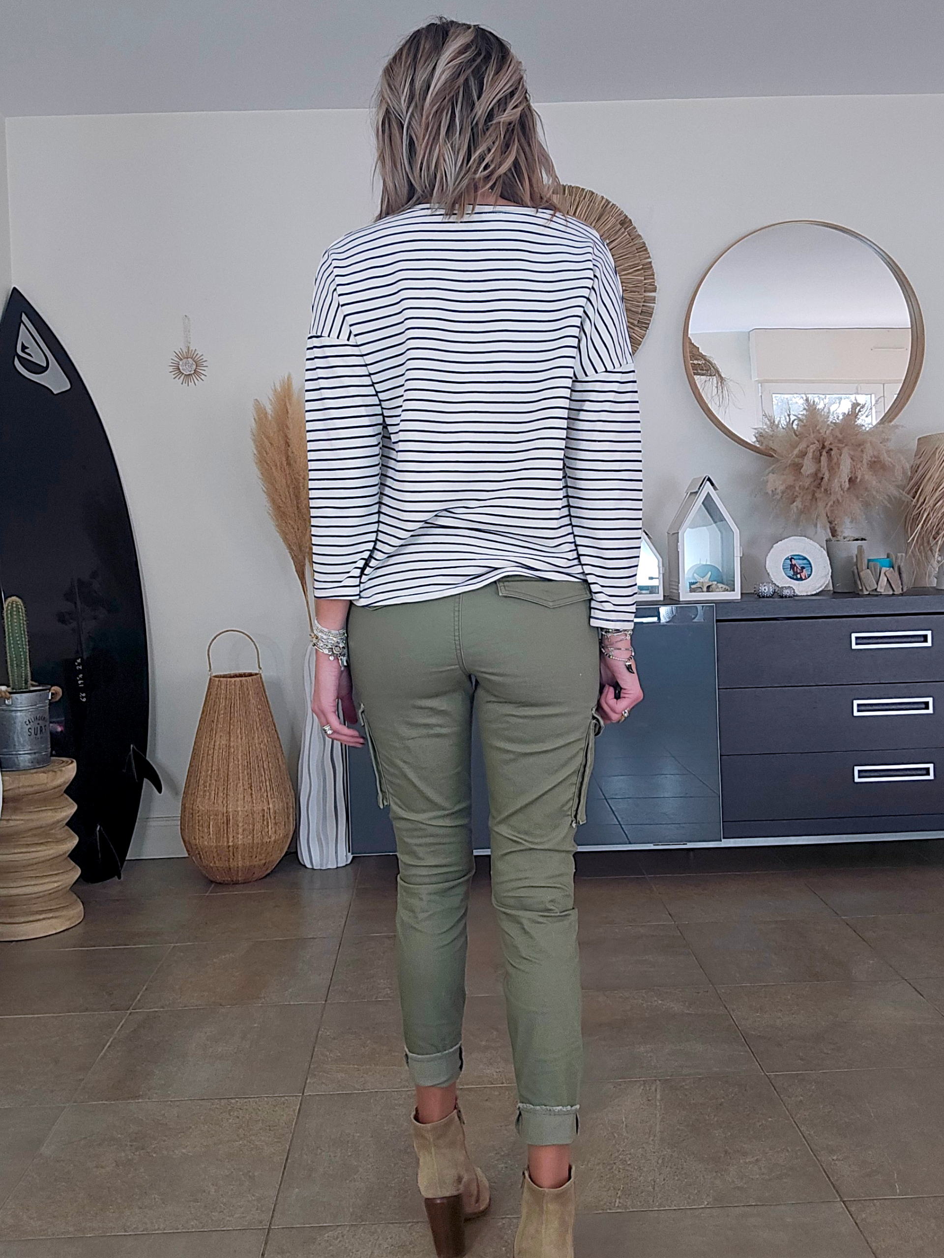 T- shirt marinière Mama rose fluo - 𝐌𝐚𝐫𝐢𝐧𝐚𝟒𝟒𝐟𝐚𝐦𝐢𝐥𝐲