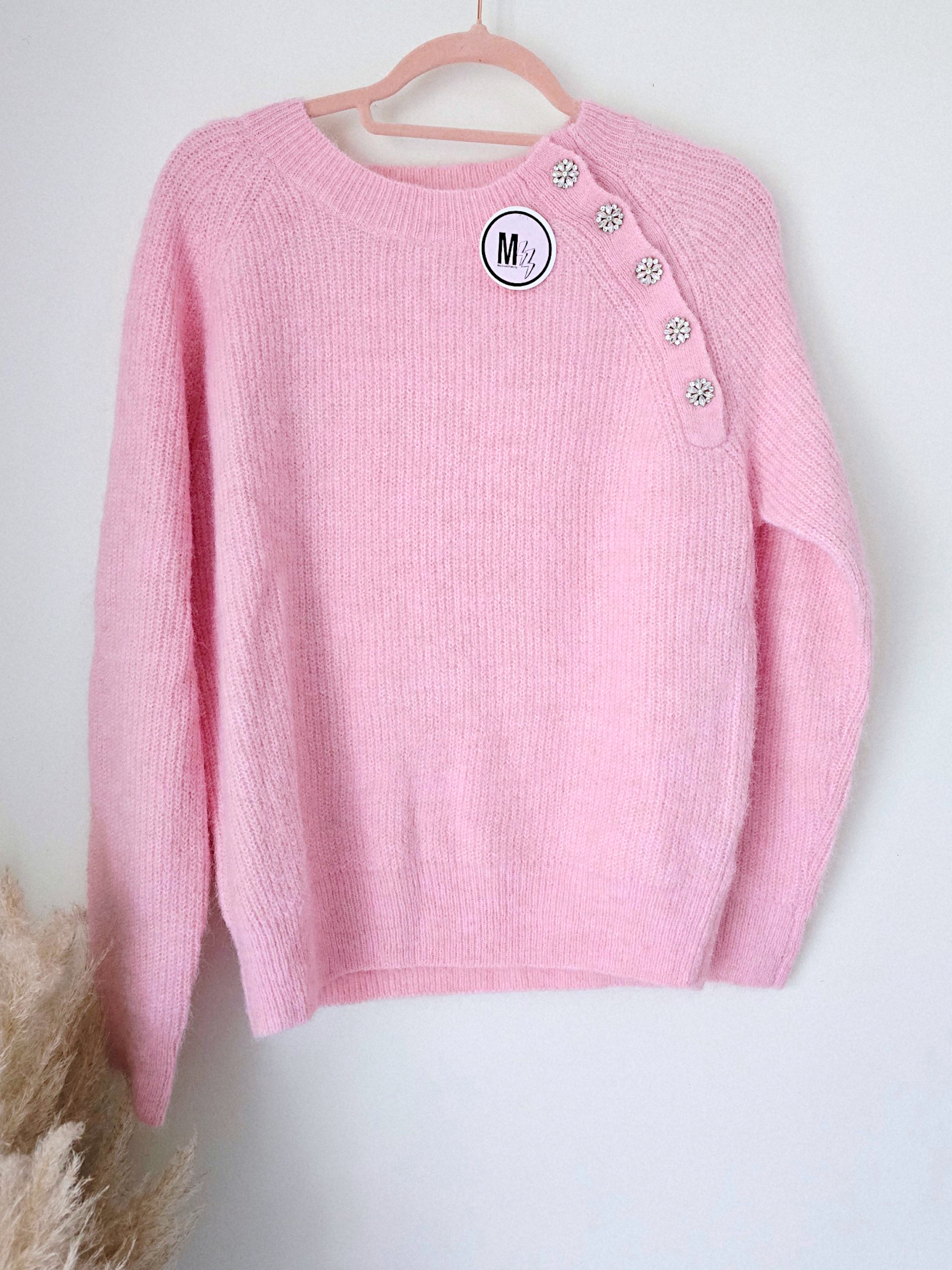 Pull rose à maille chaude - 𝐌𝐚𝐫𝐢𝐧𝐚𝟒𝟒𝐟𝐚𝐦𝐢𝐥𝐲