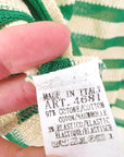 Haut en coton à maille rayé vert - 𝐌𝐚𝐫𝐢𝐧𝐚𝟒𝟒𝐟𝐚𝐦𝐢𝐥𝐲