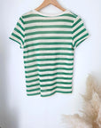 Haut en coton à maille rayé vert - 𝐌𝐚𝐫𝐢𝐧𝐚𝟒𝟒𝐟𝐚𝐦𝐢𝐥𝐲