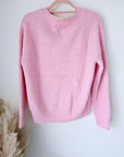Pull rose à maille chaude - 𝐌𝐚𝐫𝐢𝐧𝐚𝟒𝟒𝐟𝐚𝐦𝐢𝐥𝐲
