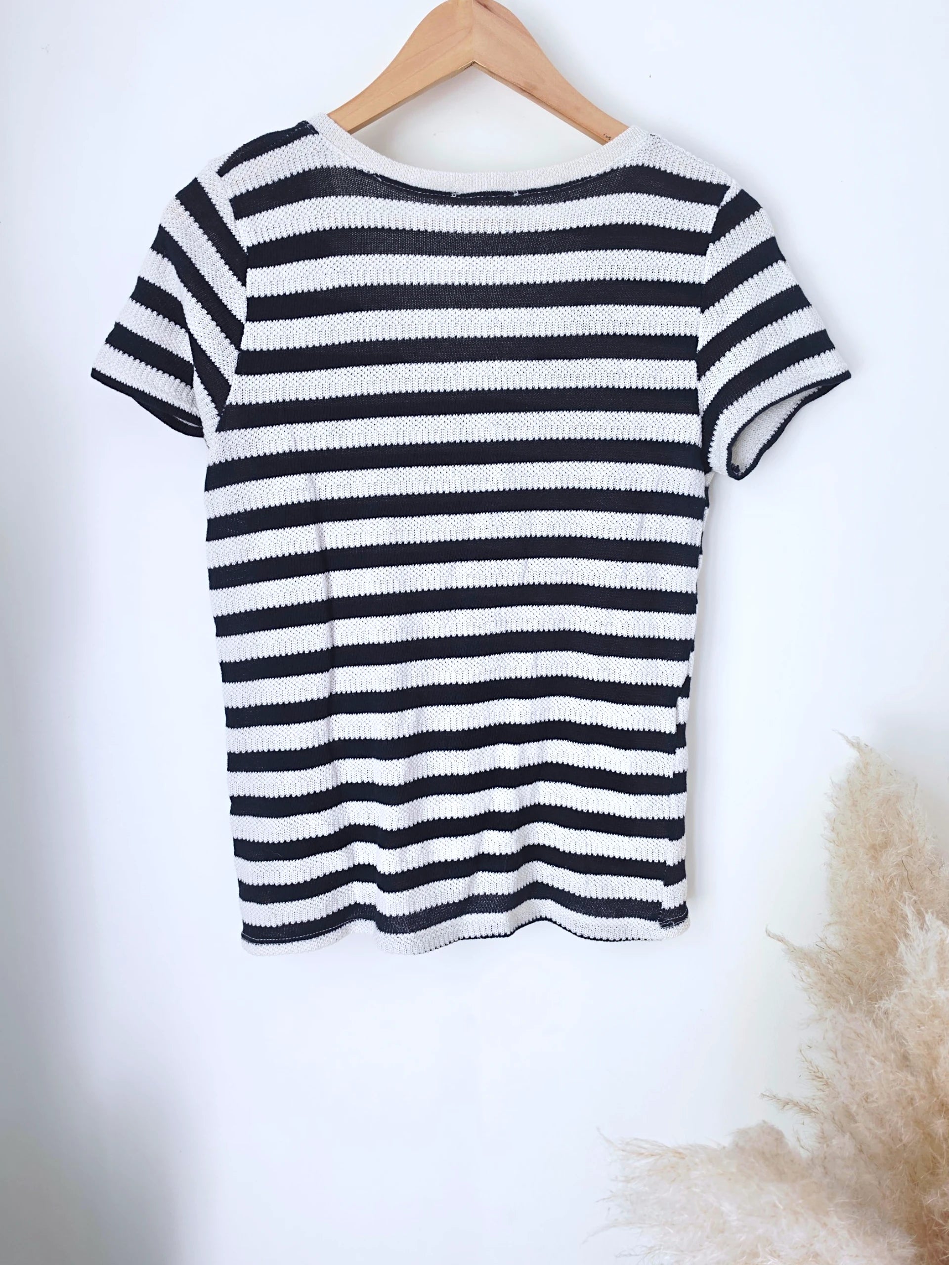 Haut en coton à maille rayé bleu marine - 𝐌𝐚𝐫𝐢𝐧𝐚𝟒𝟒𝐟𝐚𝐦𝐢𝐥𝐲